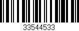 Código de barras (EAN, GTIN, SKU, ISBN): '33544533'