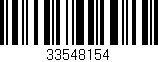 Código de barras (EAN, GTIN, SKU, ISBN): '33548154'