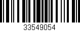 Código de barras (EAN, GTIN, SKU, ISBN): '33549054'