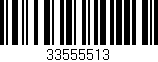 Código de barras (EAN, GTIN, SKU, ISBN): '33555513'