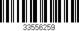 Código de barras (EAN, GTIN, SKU, ISBN): '33556259'