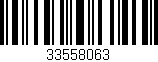 Código de barras (EAN, GTIN, SKU, ISBN): '33558063'