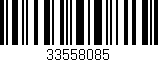 Código de barras (EAN, GTIN, SKU, ISBN): '33558085'