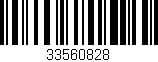 Código de barras (EAN, GTIN, SKU, ISBN): '33560828'