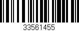 Código de barras (EAN, GTIN, SKU, ISBN): '33561455'