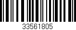 Código de barras (EAN, GTIN, SKU, ISBN): '33561805'