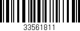 Código de barras (EAN, GTIN, SKU, ISBN): '33561811'