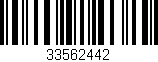 Código de barras (EAN, GTIN, SKU, ISBN): '33562442'