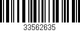 Código de barras (EAN, GTIN, SKU, ISBN): '33562635'