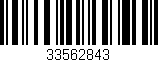 Código de barras (EAN, GTIN, SKU, ISBN): '33562843'