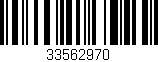 Código de barras (EAN, GTIN, SKU, ISBN): '33562970'