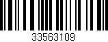 Código de barras (EAN, GTIN, SKU, ISBN): '33563109'