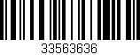 Código de barras (EAN, GTIN, SKU, ISBN): '33563636'