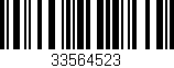 Código de barras (EAN, GTIN, SKU, ISBN): '33564523'