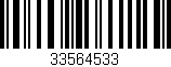Código de barras (EAN, GTIN, SKU, ISBN): '33564533'