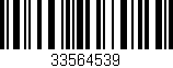Código de barras (EAN, GTIN, SKU, ISBN): '33564539'