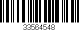 Código de barras (EAN, GTIN, SKU, ISBN): '33564548'