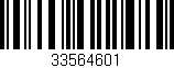 Código de barras (EAN, GTIN, SKU, ISBN): '33564601'