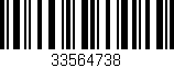 Código de barras (EAN, GTIN, SKU, ISBN): '33564738'
