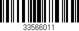 Código de barras (EAN, GTIN, SKU, ISBN): '33566011'