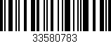 Código de barras (EAN, GTIN, SKU, ISBN): '33580783'
