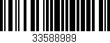 Código de barras (EAN, GTIN, SKU, ISBN): '33588989'
