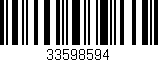 Código de barras (EAN, GTIN, SKU, ISBN): '33598594'