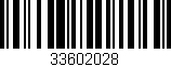 Código de barras (EAN, GTIN, SKU, ISBN): '33602028'