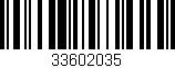 Código de barras (EAN, GTIN, SKU, ISBN): '33602035'