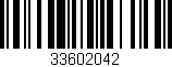 Código de barras (EAN, GTIN, SKU, ISBN): '33602042'