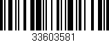 Código de barras (EAN, GTIN, SKU, ISBN): '33603581'