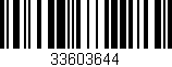 Código de barras (EAN, GTIN, SKU, ISBN): '33603644'
