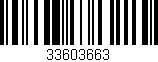 Código de barras (EAN, GTIN, SKU, ISBN): '33603663'
