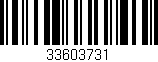 Código de barras (EAN, GTIN, SKU, ISBN): '33603731'