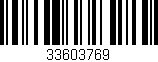 Código de barras (EAN, GTIN, SKU, ISBN): '33603769'