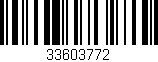 Código de barras (EAN, GTIN, SKU, ISBN): '33603772'