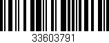 Código de barras (EAN, GTIN, SKU, ISBN): '33603791'