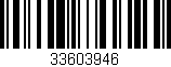 Código de barras (EAN, GTIN, SKU, ISBN): '33603946'
