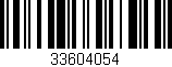 Código de barras (EAN, GTIN, SKU, ISBN): '33604054'