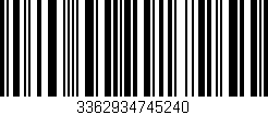 Código de barras (EAN, GTIN, SKU, ISBN): '3362934745240'