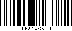 Código de barras (EAN, GTIN, SKU, ISBN): '3362934745288'