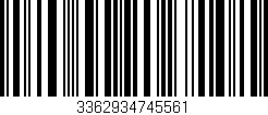 Código de barras (EAN, GTIN, SKU, ISBN): '3362934745561'
