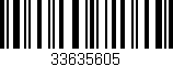 Código de barras (EAN, GTIN, SKU, ISBN): '33635605'
