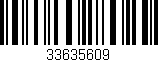 Código de barras (EAN, GTIN, SKU, ISBN): '33635609'