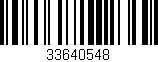 Código de barras (EAN, GTIN, SKU, ISBN): '33640548'