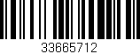 Código de barras (EAN, GTIN, SKU, ISBN): '33665712'