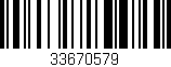 Código de barras (EAN, GTIN, SKU, ISBN): '33670579'
