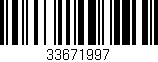 Código de barras (EAN, GTIN, SKU, ISBN): '33671997'