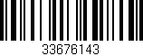 Código de barras (EAN, GTIN, SKU, ISBN): '33676143'