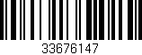 Código de barras (EAN, GTIN, SKU, ISBN): '33676147'